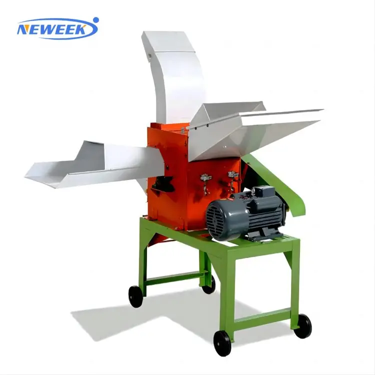 NEWEEK Factory price electric silage making 3 in 1 hay chopper grass cutting machine chaff cutter with grain crusher