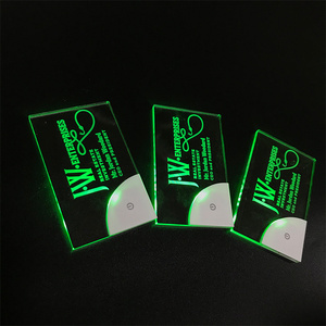 Glow LED Name <strong>Card</strong> Custom Print LOGO Acrylic LED Business <strong>Cards</strong> Personalized Laser Engrave for Party <strong>Club</strong> - Product Image 3