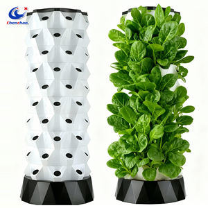 Gewächshaus-Hydroponik-System für Vertikales Gemüseanbau, Hydroponischer Anbauturm für Blattgemüse und Sprossen mit 80 Löchern - Product Image 1