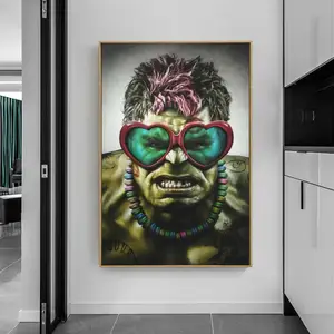Posters and Prints Marvel Movie Poster Graffiti Art Painting on Canvas Wall Art