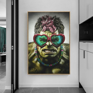 Bức tranh nghệ thuật Graffiti trên Tường Vải nghệ thuật Áp phích và in Poster phim <span class=keywords><strong>Marvel</strong></span> - Product Image 1