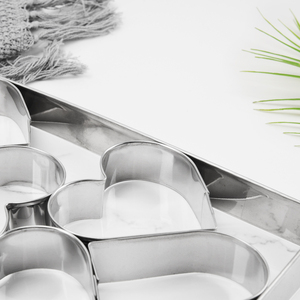 14型18/0ステンレス鋼ハート型ペストリーツールクッキー生地カッター型 - Product Image 3