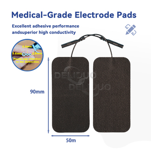 OEM/ODM 5*9 électrode Pad Pin <span class=keywords><strong>Patch</strong></span> réutilisable Gel auto-adhésif conducteur réutilisable remplacement électrodes complexes Tens Ems Pad - Product Image 2