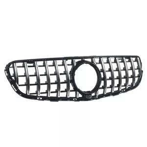 Argent W/ CAMERA GT Style Grill Grille pour MERCEDES-BENZ W253 X253 GLC 300 350 16-19 - Product Image 3
