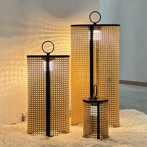 Rattan Outdoor Lantern Rechargeable Battery Powered Landscape <b>Lighting</b> For Garden Wedding Decor <b>Star</b> Design 25000 Hours Lifespan - Product Image 1