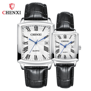 Chenxi 079A Amant Montres En Acier Inoxydable Bracelet Simple Date Quartz Montre-Bracelet Pour Hommes De <span class=keywords><strong>Luxe</strong></span> Casual <span class=keywords><strong>Couple</strong></span> Saint Valentin <span class=keywords><strong>Cadeau</strong></span> - Product Image 2