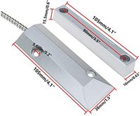 Capteur de proximité magnétique à jauge de distance pour système d'alarme de porte coulissante avec portée de détection de 0-10 m, conception blindée, sortie analogique