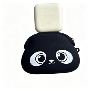 Wallet New <b>Cute</b> Silicone Zero Wallet Cartoon <b>Bear</b> Key Bag Korean Silicone Soft Cotton Coin Bag Wholesale - Product Image 3