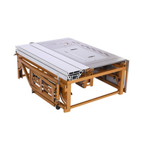 Scie à table coulissante Zhongshan JZY JT-9D pour le travail du bois, scie composite sans poussière, scie à table élévatrice, scie à bois