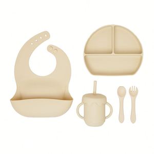 Custom Reusable Anti Spill Silicone Baby Sippy <b>Cup</b> BPA Free Spill-Proof Straw Toddler <b>Kids</b> Mealtime Drink <b>Cup</b> With Cover - Product Image 4