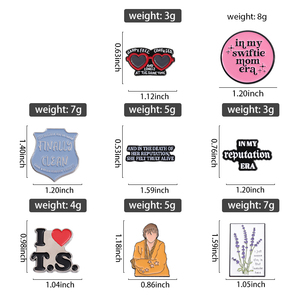 Broches de Esmalte de Swiftie Orgullosos, Long Story Short I Survived, Broche Musical, Insignias de Solapa, Letras de Canciones de Cantantes, Joyería, Regalo para Fans y Amigos - Product Image 1