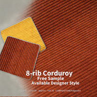 Tela de Pana Jacquard Impermeable de 8 Varillas, 100% Poliéster con Revestimiento de PVC, Tela Moderna para Tapicería de Interior y Exterior