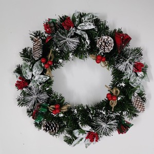 Guirlande <span class=keywords><strong>de</strong></span> Noël en PVC en gros 2025, porte-panier <span class=keywords><strong>de</strong></span> Noël, guirlande décorative florale pour la saison festive - Product Image 6