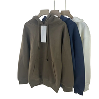 Sudadera Casual de Manga Larga, Anti-Pilling, con Logotipo Personalizado Bordado, de Felpa Gruesa, Extra Grande, de Alta Calidad para Hombre