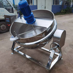 200L <strong>Small</strong> Industrial Steam Gas Electric Jacketed Cooking <strong>Kettle</strong> Cooking Mixer Pot Jacket <strong>Kettle</strong> With <strong>Agitator</strong> Good Price - Product Image 3