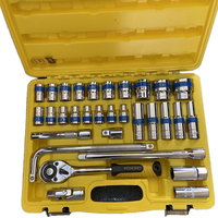 Jeux d'outils de réparation domestique personnalisables de haute qualité, en acier au carbone, douilles multi-tailles, cliquet, embout, étui rigide OEM, manuel, 1 an de garantie
