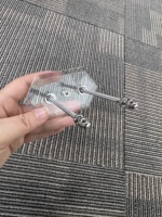 Nouvelle conception de planches de skateboard en acrylique transparent peintes sur mesure, montées sur un support de bureau, écologiques, emballées dans un carton pour une décoration murale moderne