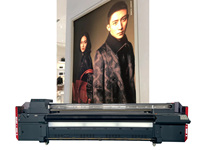 MYJET-impresora de inyección de tinta híbrida 3d Uv, rollo de gran formato para rollo de impresora UV en papel tapiz de cuero, 3,2 m, 10 pies