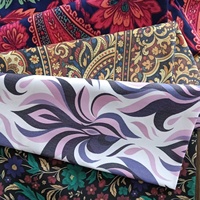 Tissu en popeline de coton tissé léger et respirant, motif réactif traditionnel, impression personnalisée, chemises de mode pour hommes, thobes, pour bébés filles