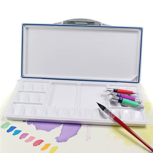 Xin Bowen boîte à <span class=keywords><strong>palette</strong></span> aquarelle boîte <span class=keywords><strong>de</strong></span> peinture hydratante <span class=keywords><strong>palette</strong></span> d'art <span class=keywords><strong>gouache</strong></span> acrylique étanche à 24 grilles - Product Image 4