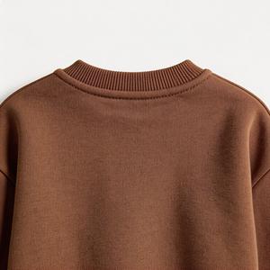 Pull en coton à col rond pour garçons, nouvelle collection, couleur unie, imprimé, vêtements d'automne, coupe décontractée, <span class=keywords><strong>sweat</strong></span>-shirt pour enfants - Product Image 3