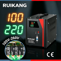 Stabilisateur de tension domestique 5000VA avec écran LCD, sortie 220V/110V, AVR automatique pour alimentation électrique instable en Afrique