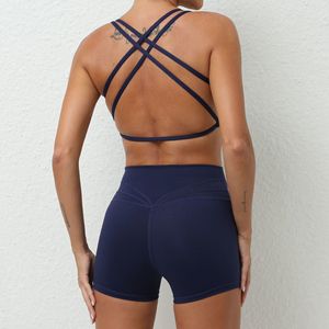 Conjunto de Yoga de Otoño con Espalda Cruzada, Pantalones Deportivos para Gimnasio, Leggings para Mujer - Product Image 6