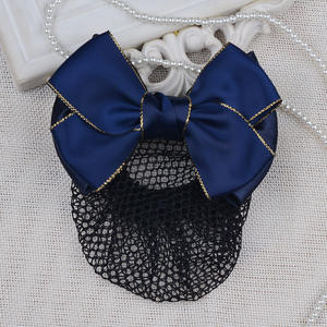 Pinza de pelo con lazo profesional <span class=keywords><strong>para</strong></span> mujer, decoración de lazo de encaje, cubierta de moño <span class=keywords><strong>para</strong></span> el pelo, pasadores, redecilla de red - Product Image 5