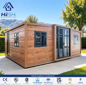 Casa Contenedor Prefabricada Minimalista, Compacta y Plegable, de 75 mm de Espesor, Expandible, de 30 a 40 Pies, con 2 Dormitorios y 1 Baño, Tipo Bungalow - Product Image 1