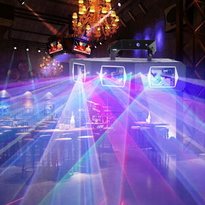 TMUT Red Green Blue Laser Light Fan-Shaped Three Head Stage for KTV Disco DJ & Night Clubs RGB DMX512 <b>Control</b> IP20 - Product Image 1
