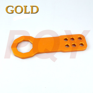 Gancho de remolque PDM de acero con 6 orificios para Honda Civic CRX Intrepid RSX, color negro - Product Image 2