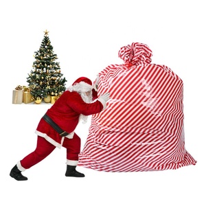 Bolsas de plástico PE grandes y coloridas, sacos de <span class=keywords><strong>regalo</strong></span> de Navidad súper grandes inspirados en Papá Noel suministrados directamente desde China - Product Image 6