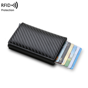 Portafoglio Minimalista <span class=keywords><strong>in</strong></span> Fibra <span class=keywords><strong>di</strong></span> Carbonio RFID Ultra Metallico 2026 Design, <span class=keywords><strong>Porta</strong></span> <span class=keywords><strong>Carte</strong></span> <span class=keywords><strong>di</strong></span> <span class=keywords><strong>Credito</strong></span> <span class=keywords><strong>in</strong></span> Alluminio con Fermasoldi <span class=keywords><strong>in</strong></span> Metallo - Product Image 4