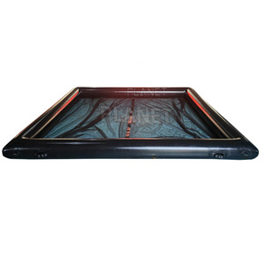 Piscina inflável anti-antigas para iate flutuante oceano mar tubo personalizado com gabinete de rede para iate