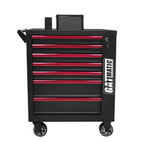 Chariot à outils GATmatic à 7 tiroirs, ensemble d'outils de mécanicien de 94 pièces, armoire à outils roulante en acier robuste, rangement d'atelier, certifié GS