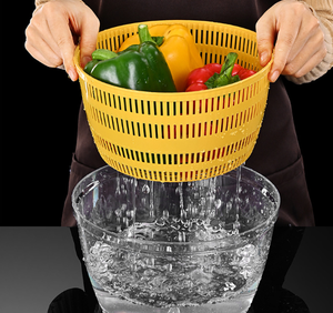 Escurridor de Verduras Eléctrico, Limpiador de Residuos de Pesticidas en Frutas, Secador de Ensaladas Automático con Cesta Giratoria - Product Image 4