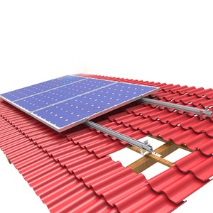 Disegno personalizzato in alluminio Pv fotovoltaico installazione supporta tegole tetto in alluminio sistema <span class=keywords><strong>di</strong></span> montaggio solare - Product Image 6