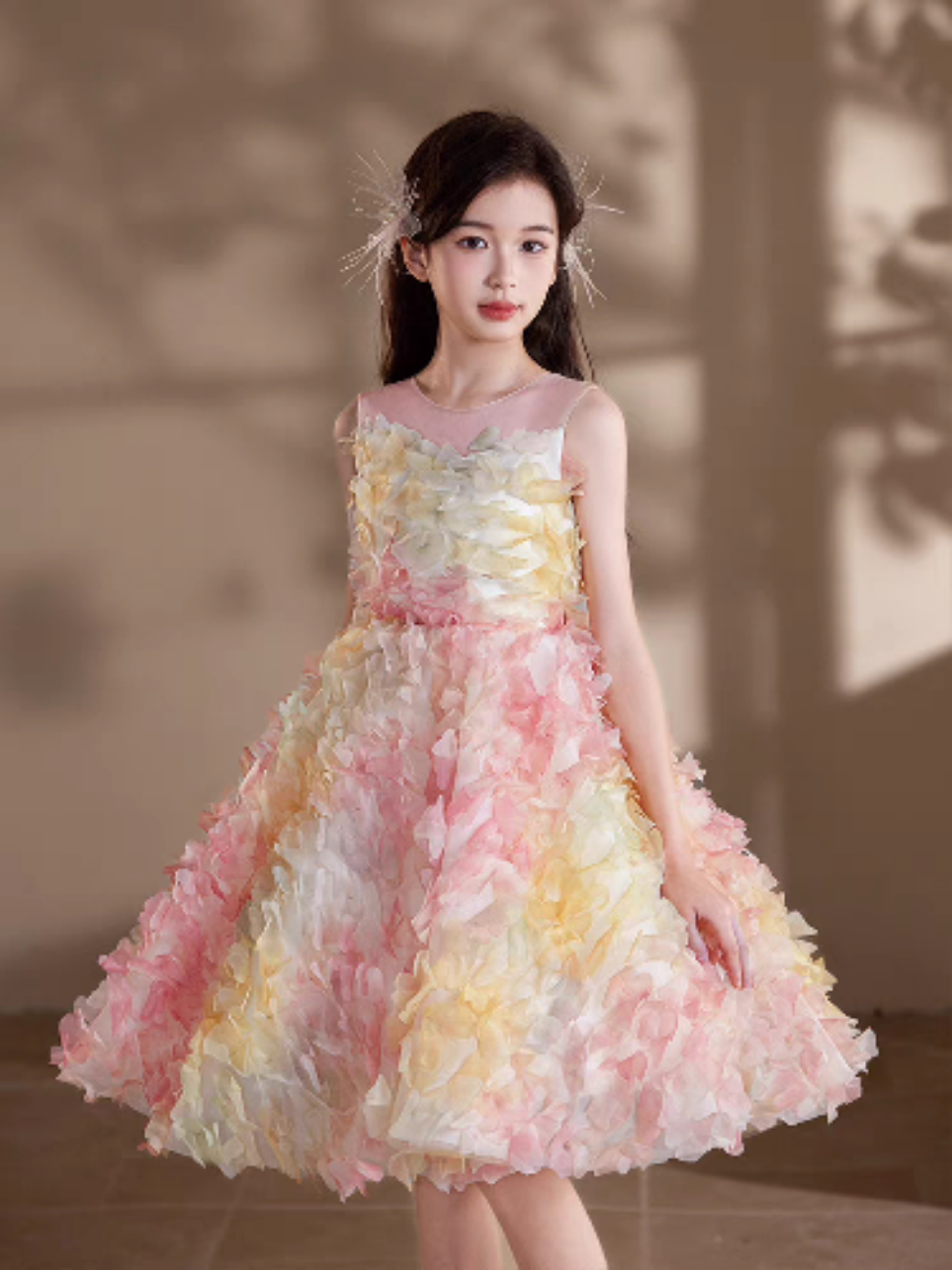 Floral dress short style