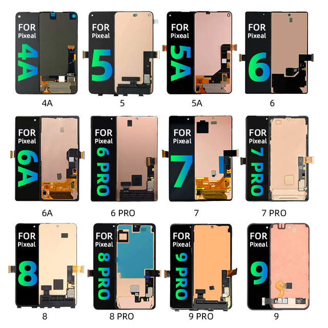 Mobile Phone Lcd for Google Pixel 4a 5 5a 6 Factory Manufacturer Wholesale Pantalla Display Screen for Goole Pixel 6a 6 Pro 8