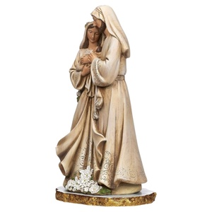 Figura de Resina de 10 Pulgadas de la <span class=keywords><strong>Sagrada</strong></span> <span class=keywords><strong>Familia</strong></span> con Túnica Bordada para la Natividad Navideña - Product Image 6