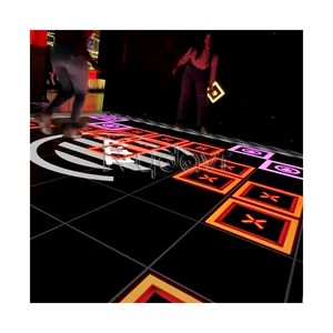 เกมท้าทายแบบอินเทอร์แอคทีฟบนผนังและพื้นสำหรับเล่นหลายคน พร้อมอุปกรณ์ในห้องเกม ไฟ LED กระพริบตามสี่เหลี่ยมพื้น - Product Image 3