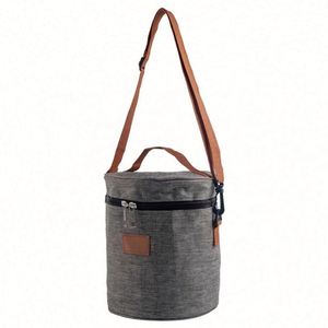 Sac isotherme rond léger et portable, imperméable, pour pique-nique et repas en plein air - Product Image 6