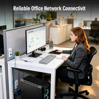 CAT5e RJ45 UTP Female Ethernet Keystone Jack dengan Terminal IDC Punch Down untuk Sistem Kontrol Akses CCTV dan Sistem Tegangan Rendah