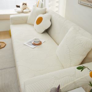 Jupe en velours jacquard universelle toutes saisons, anti-poussière, <span class=keywords><strong>housse</strong></span> de canapé intégrée tout compris - Product Image 5