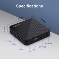 Boîtier TV H96 Max 2025, vente chaude, lecteur multimédia quadricœur, Allwinner H313, 4K UHD, double Wi-Fi, Android, meilleur décodeur TV d'usine
