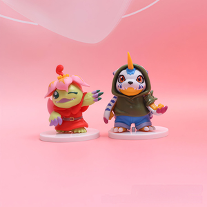 H5.5-8CM 8 piezas=1 set Mini Figuras de Acción de <span class=keywords><strong>Agumon</strong></span>, Monstruos de Batalla Digitales, Adornos para Tartas para Máquinas de Garras - Product Image 6