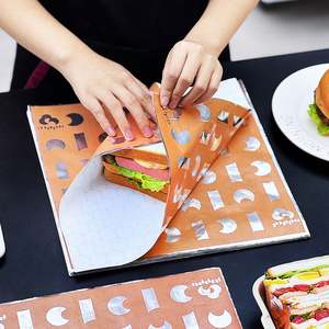 Papier d'aluminium souple de qualité alimentaire OEM pour l'emballage alimentaire, papier d'emballage pour hamburgers en nid d'abeille, enduit et imprimé pour l'emballage alimentaire - Product Image 2