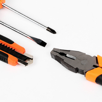 Ensemble de 4 couteaux utilitaires en acier au carbone pour la maison, comprenant des pinces et des tournevis, ensemble d'outils manuels OEM pour la réparation et la décoration de la maison