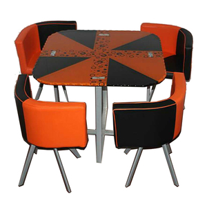 Moderno diseño elegante de vidrio y cromo <span class=keywords><strong>comedor</strong></span> habitación - Product Image 6