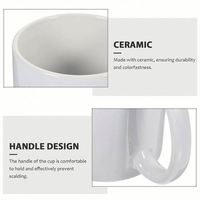 Vente en gros usine – Tasse à sublimation vierge en céramique et acier inoxydable 11 oz de haute qualité, personnalisable avec logo et impression couleur, portable et moderne